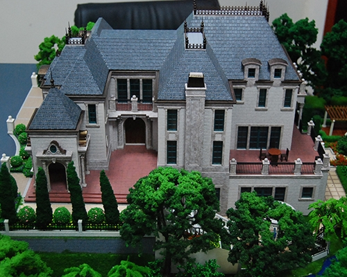 中海茶亭别墅建筑模型