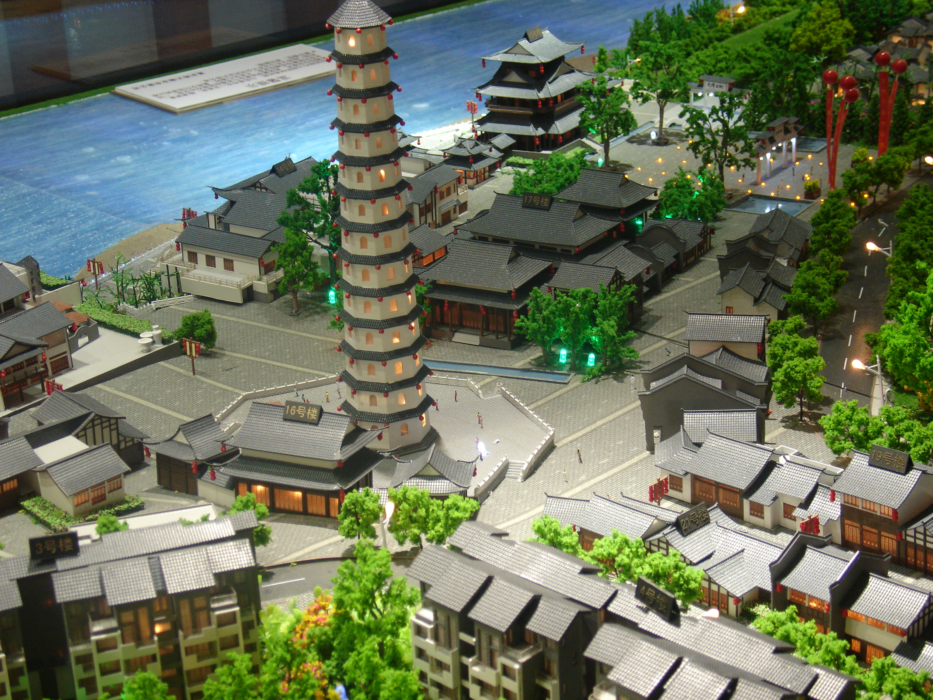 文峰古街建筑模型