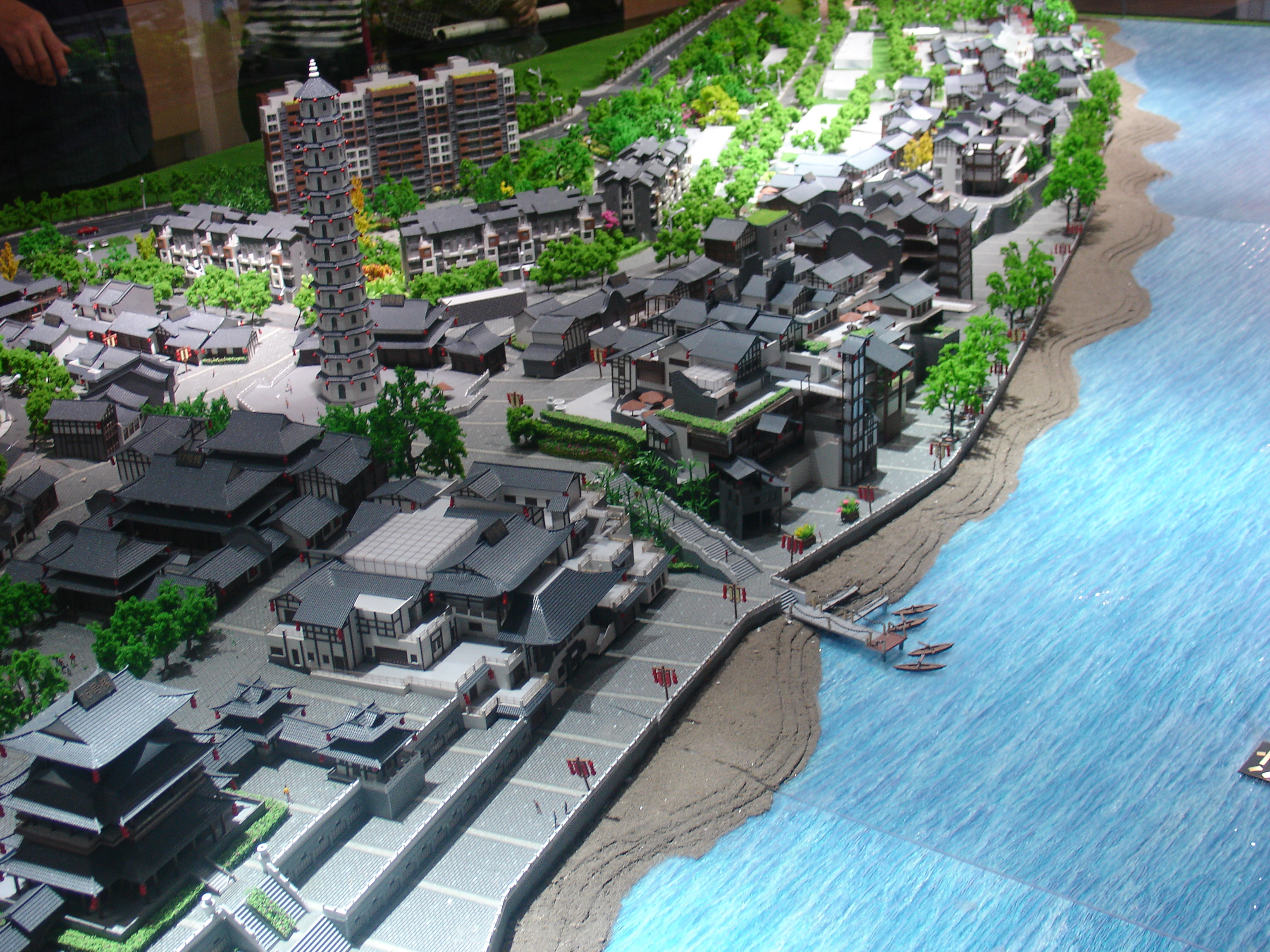 文峰古街建筑模型