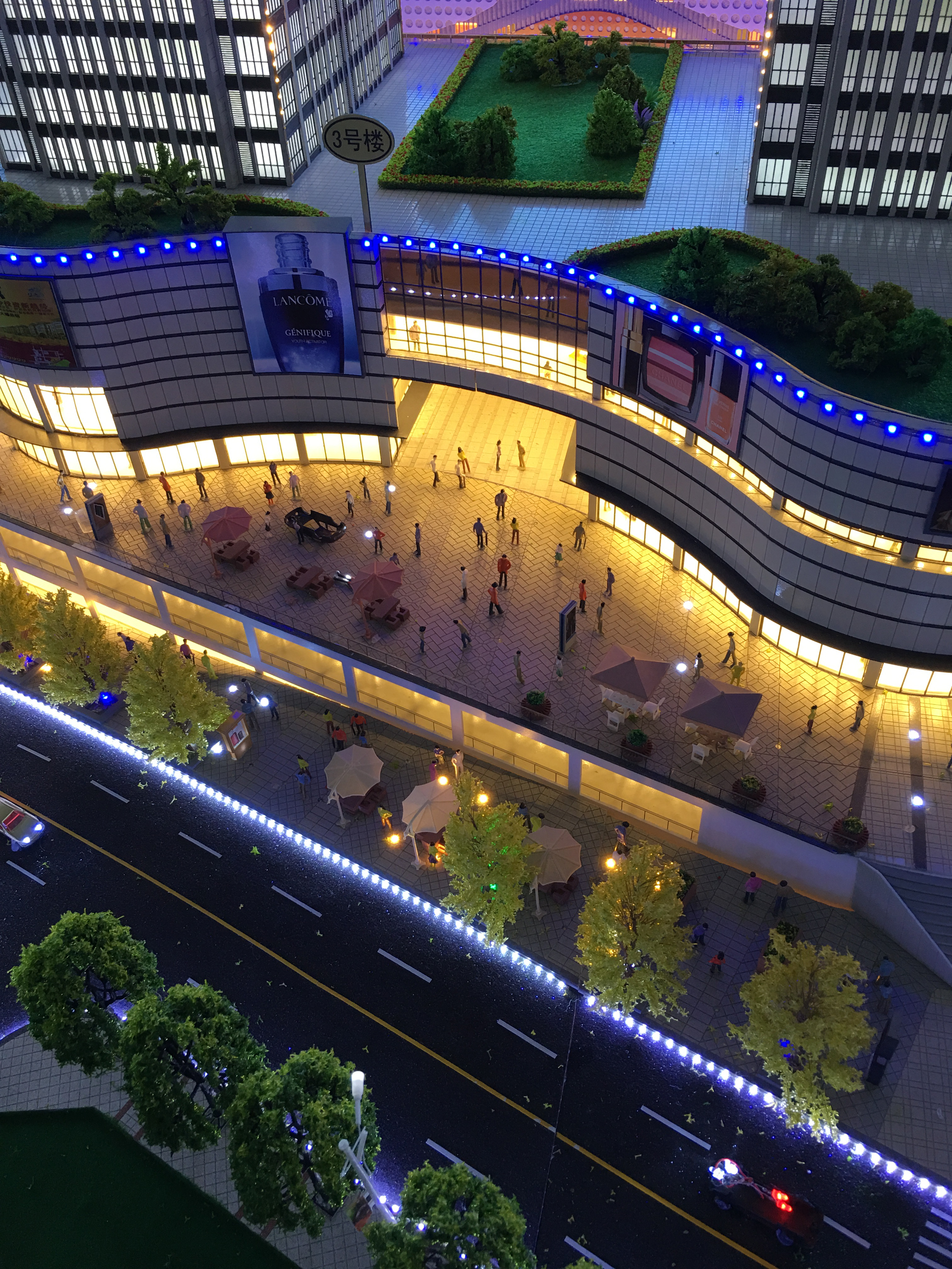 华南城单体楼建筑模型制作