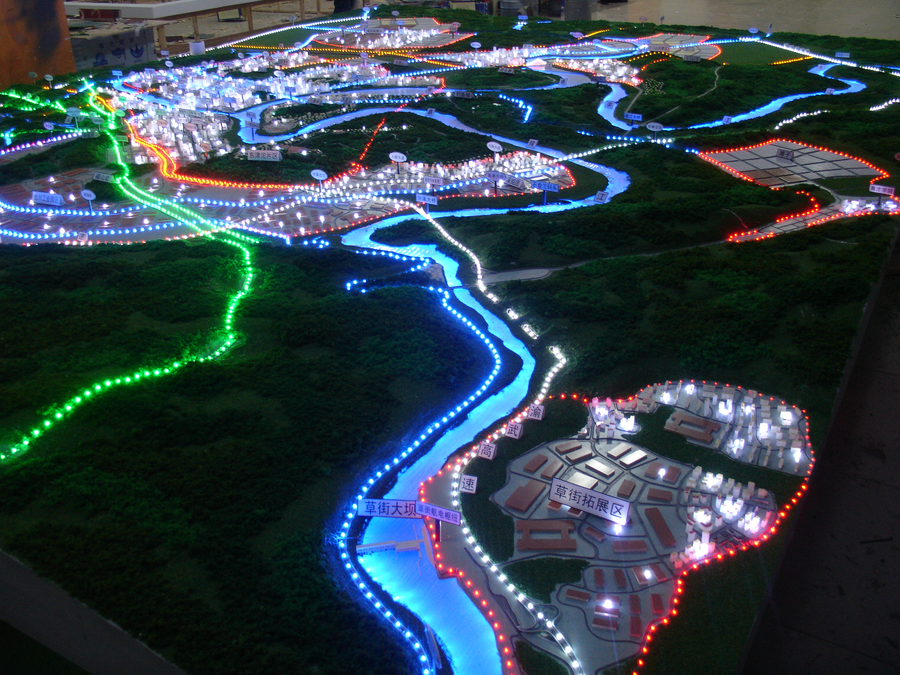 重庆合川城北规划模型