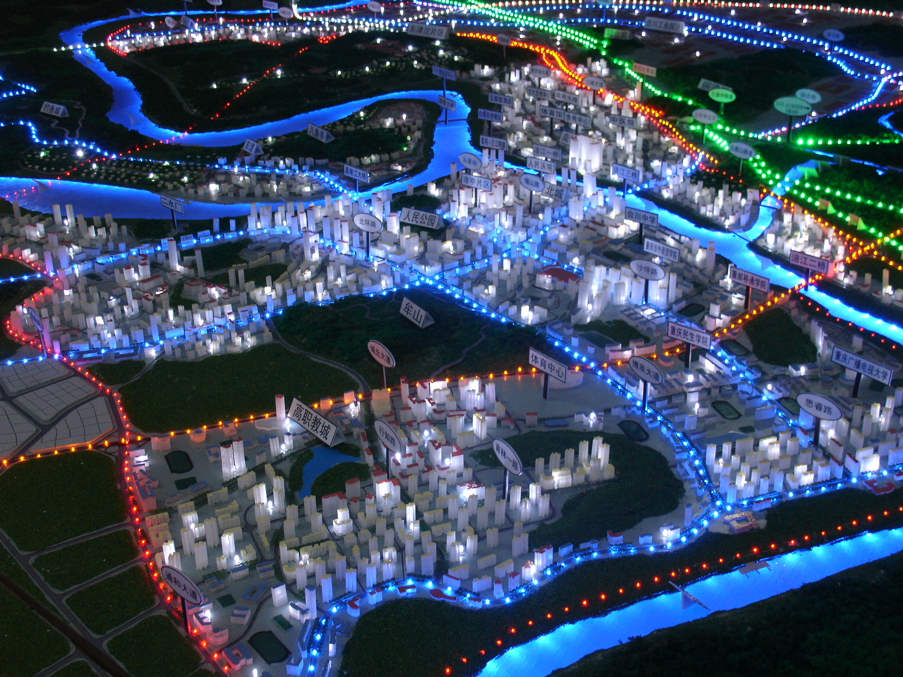 重庆合川城北规划模型